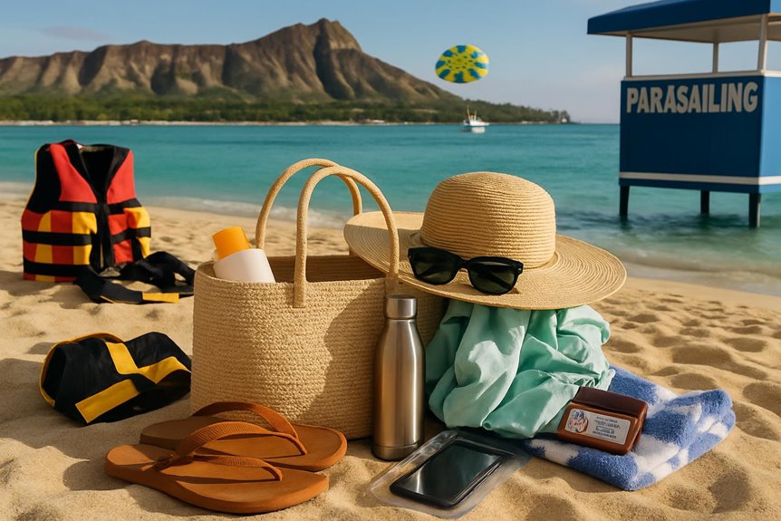 waikiki parasailing essentials list