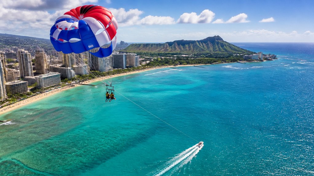 1 000 foot waikiki parasail views