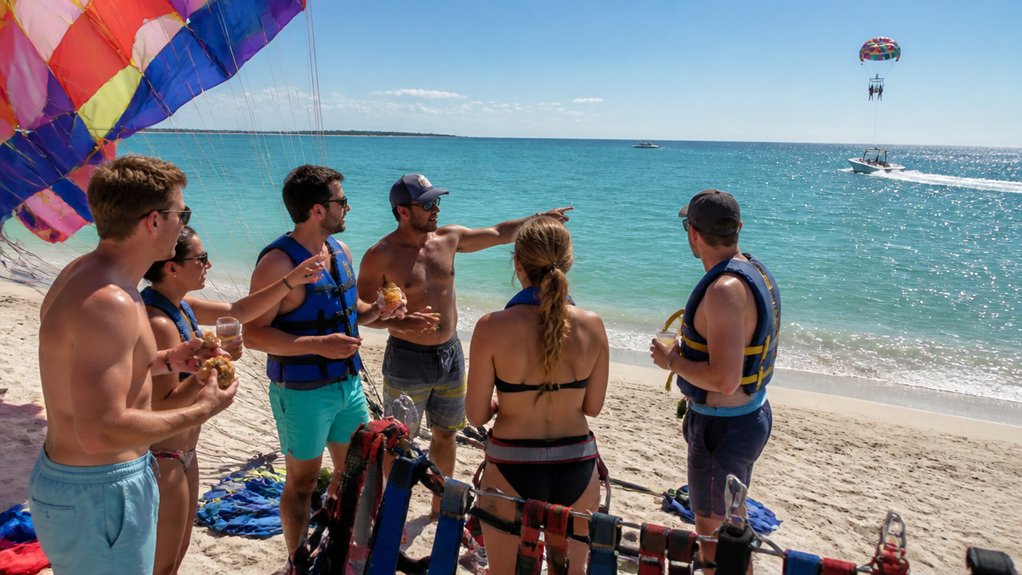 best parasailing time for groups