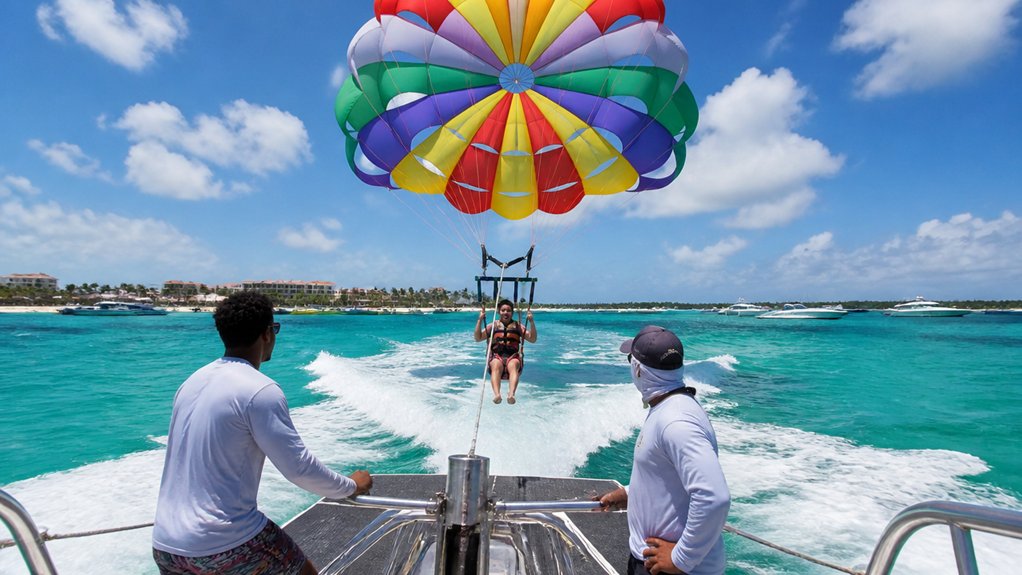 deck to deck parasailing takeoff