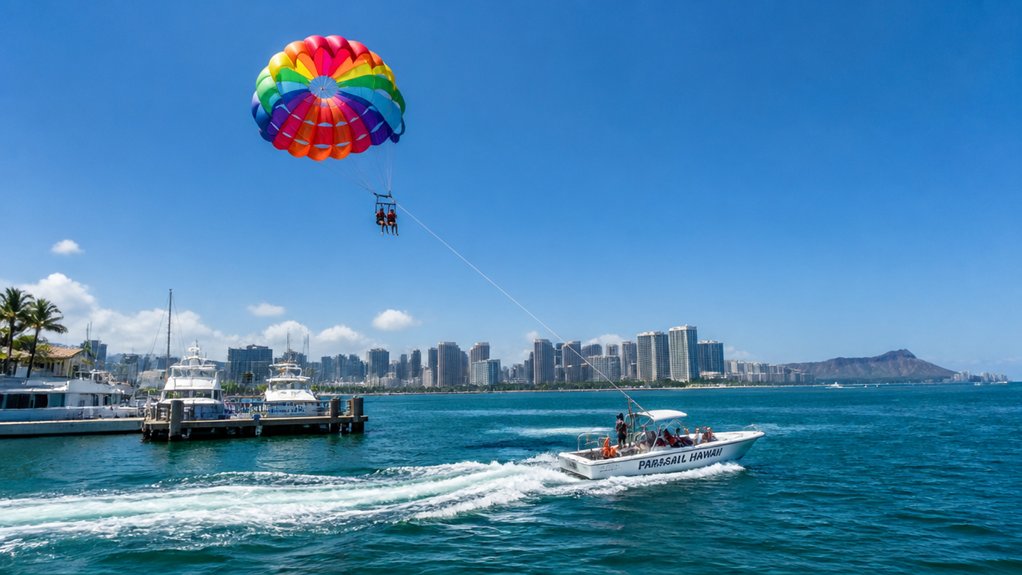 kewalo 1 000 foot parasail tour