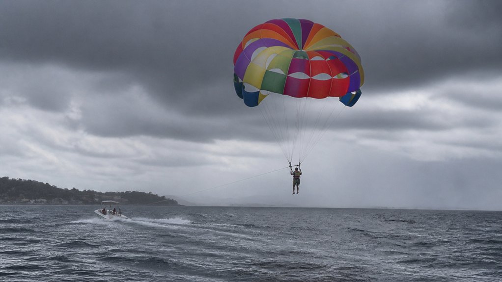 parasailing runs rain or shine