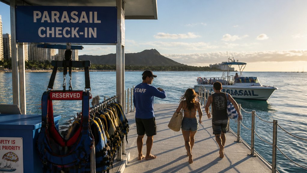 waikiki parasailing check in no show