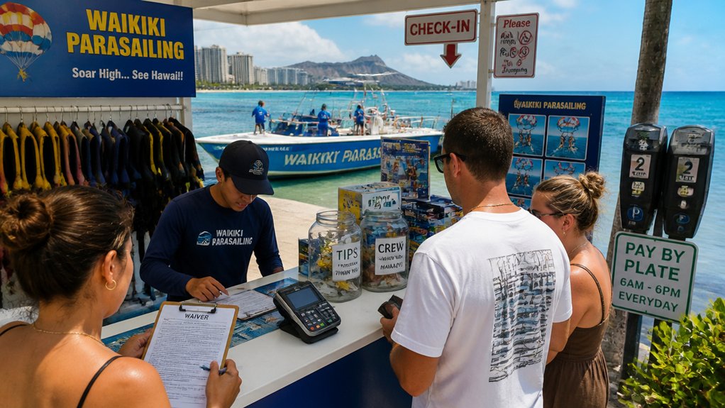 waikiki parasailing costs 90 220