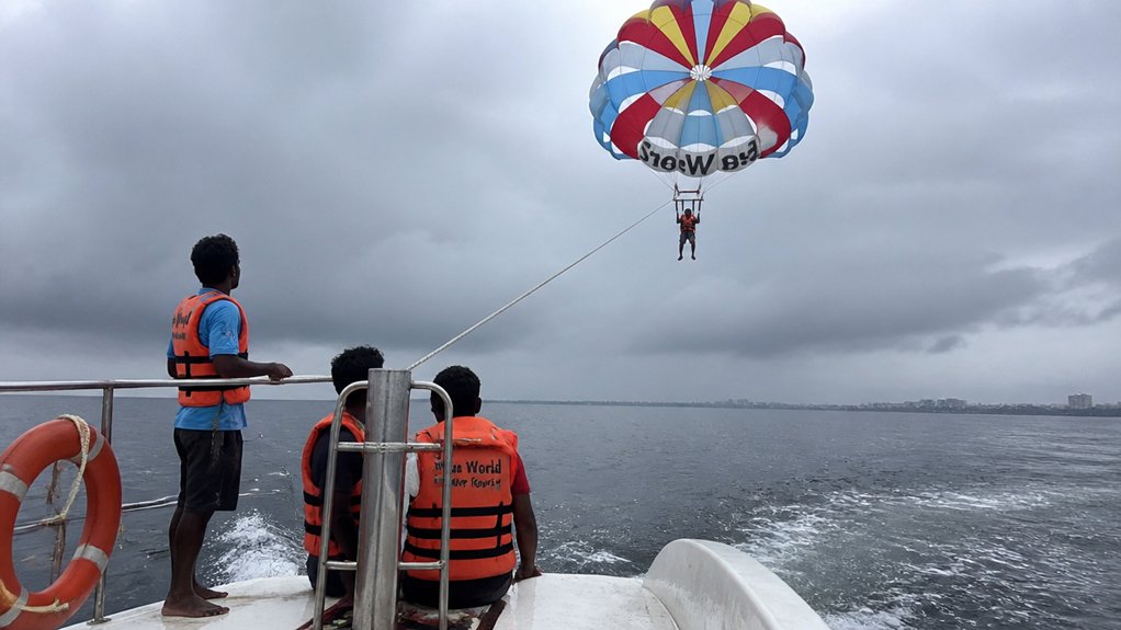 wind speed grounds parasailing